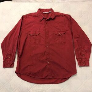 Gitano‎ red long sleeve button up shirt 2XL